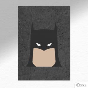 Placa Decorativa Série Heróis Minimalista (Batman) A4 MDF 3mm 30X20CM 4x0 Adesivo Fosco Corte Reto Fita Dupla Face 3M