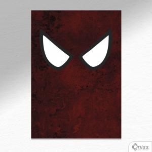 Placa Decorativa Série Heróis Minimalista (Homem Aranha) A4 MDF 3mm 30X20CM 4x0 Adesivo Fosco Corte Reto Fita Dupla Face 3M