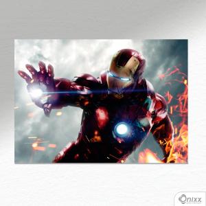 Placa Decorativa Série Super Heróis (Iron Man) A4 MDF 3mm 30X20CM 4x0 Adesivo Fosco Corte Reto Fita Dupla Face 3M