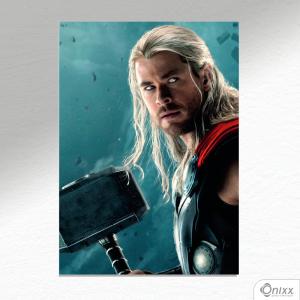 Placa Decorativa Série Super Heróis (Thor Ragnarok) A4 MDF 3mm 30X20CM 4x0 Adesivo Fosco Corte Reto Fita Dupla Face 3M